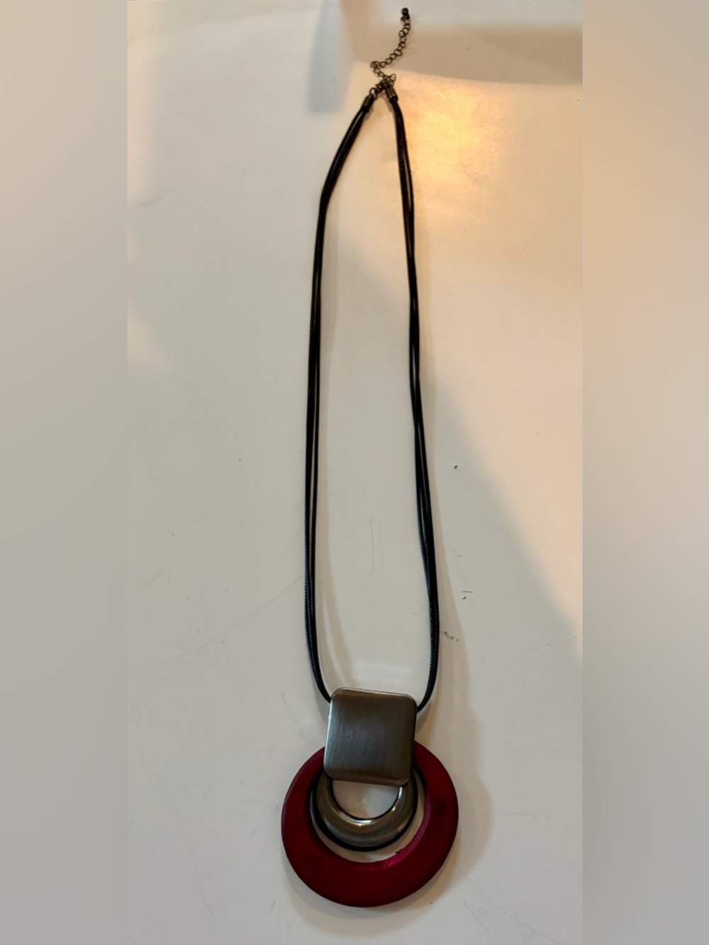 Bijou Brigitte Wooden Pendant Necklace